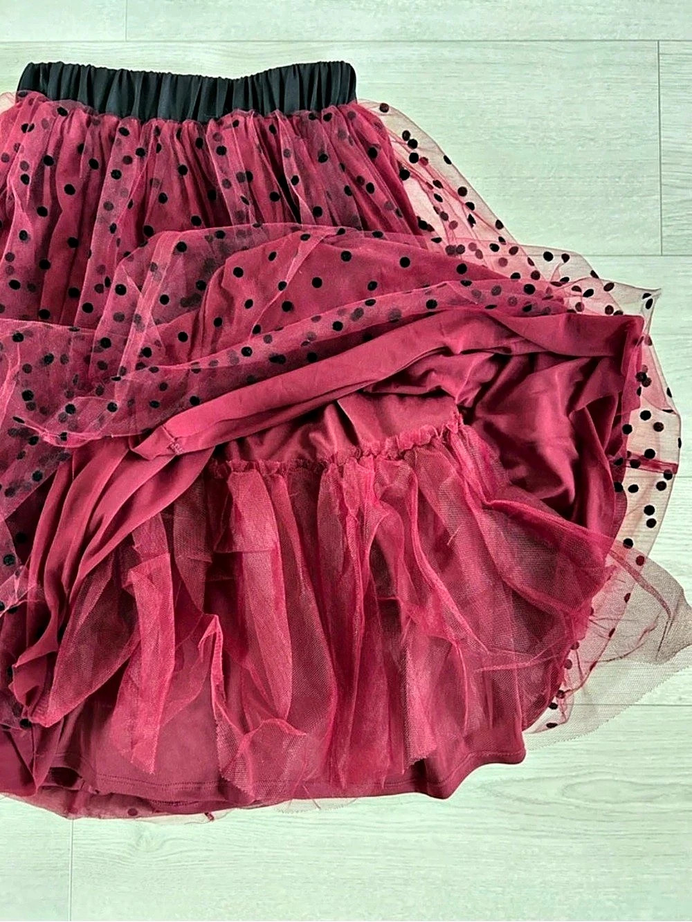 Draper James Polka Dot Tulle Mini Skirt in Pink Size Small Like New